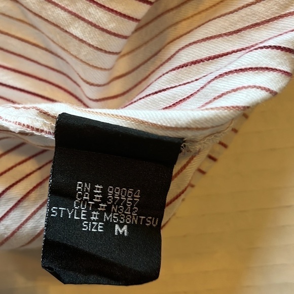 Billabong-medium-multicolor striped button up shirt. Front pocket - Picture 9 of 11